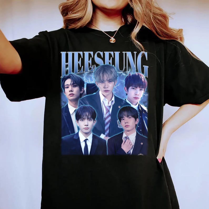 Vintage Heeseung Enhypen Shirt Enhypen Member Group Shirt Enhypen World Tour