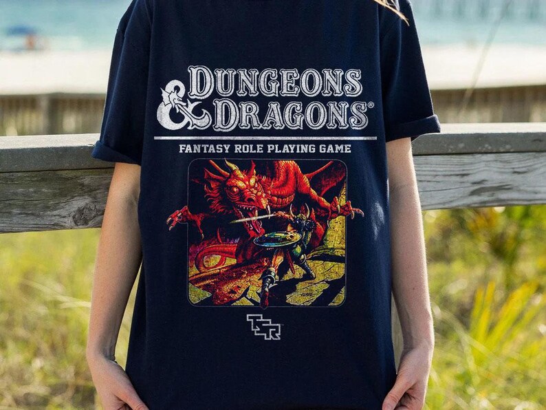 Vintage Unisex'S Shirt Size Usa Heavy Dungeon & Dragon 1974 Inspired Shirt