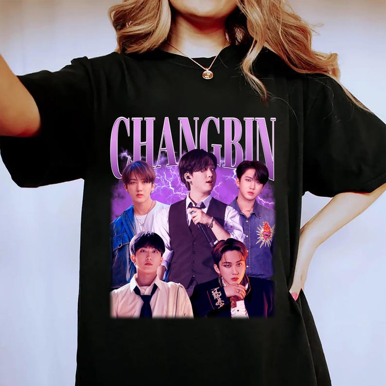 Vintage Stray Kids Changbin Shirt Stray Kids Members Group Shirt Stray Kids Kpop Shirt