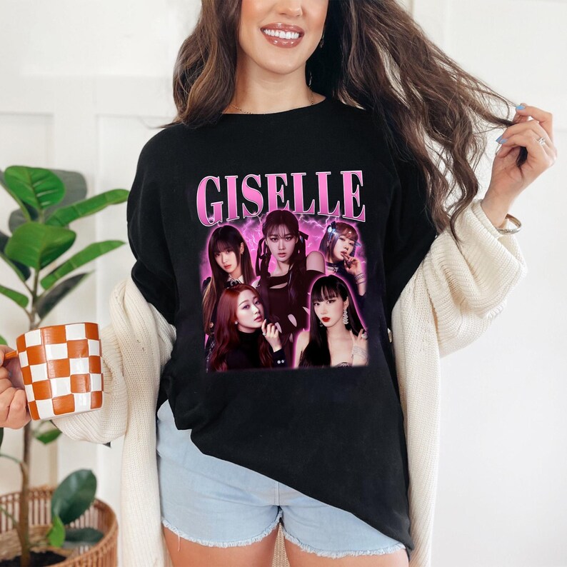 Giselle Aespa Whiplash Album Graphic Shirt Aespa Members Group Shirt