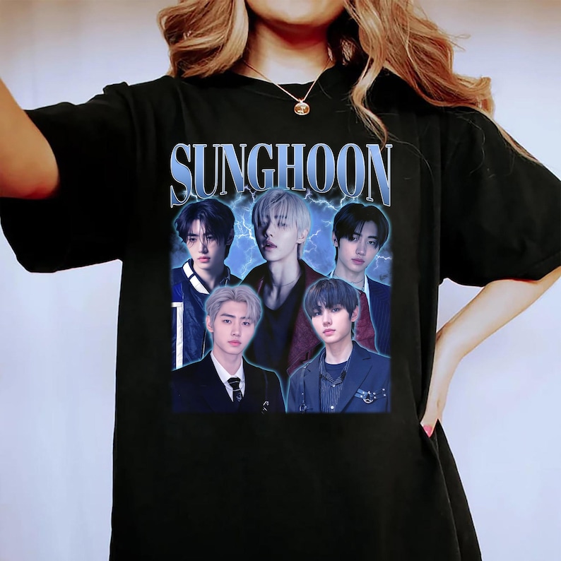 Enhypen Sunghoon Retro 90S Shirt Enhypen Kpop Shirt Kpop Merch
