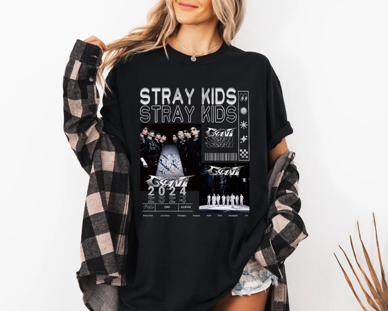 Stray Kids Giant Album Graphic Shirt Stray Kids Kpop Stray Kids Members Shirt