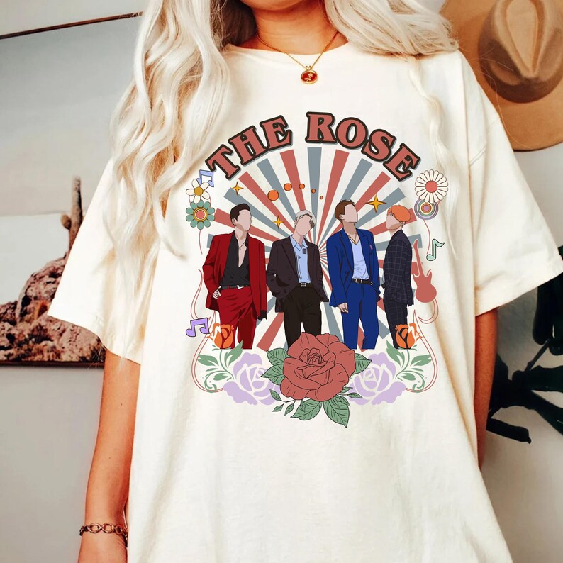 The Rose Member Group Sweashirt The Rose Kpop Shirt The Rose Band Shirt