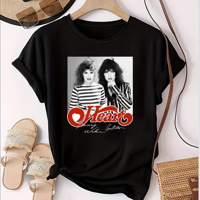 Heart Band Signatures Shirt Rock Band 90S Vintage Shirt