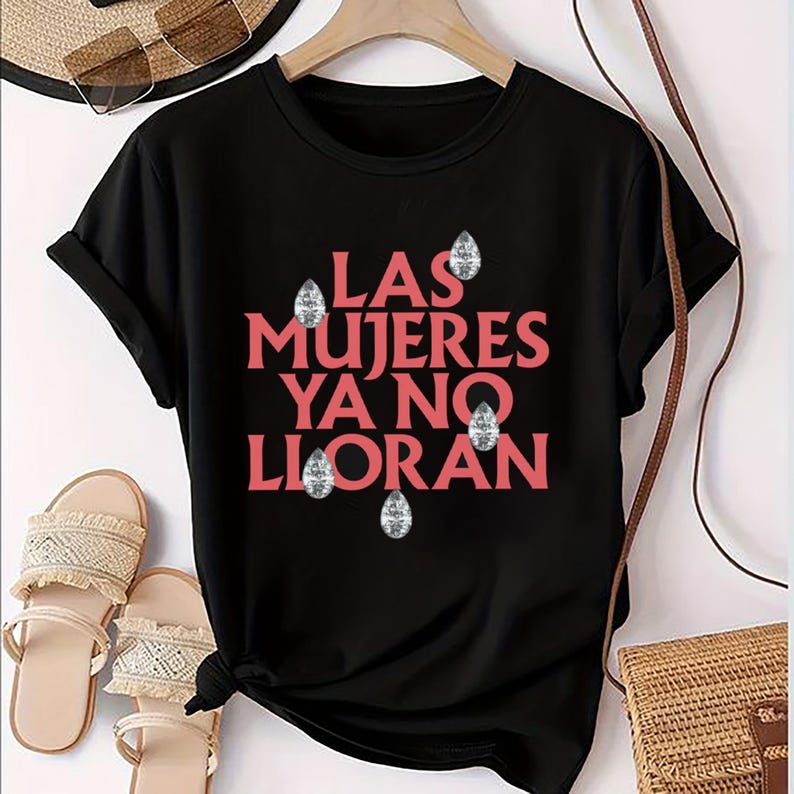 Las Mujeres Ya No Lloran Teardrops Shirt Shakira Fan Gift Shakira Shirt
