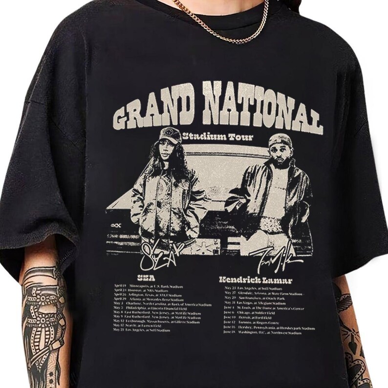Kenrick Lamar & Sza Tour Shirt Kenrick Lamar Gnx Album Shirt