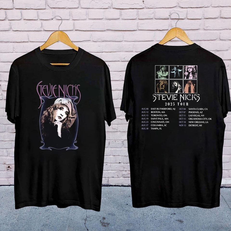 Stevie Nicks Fan Shirt, Stevie Nicks Graphic Shirt, 2025 Live In Concert Stevie Nicks T-Shirt, Stevie Nicks Shirt, Stevie Nicks Tour Merch