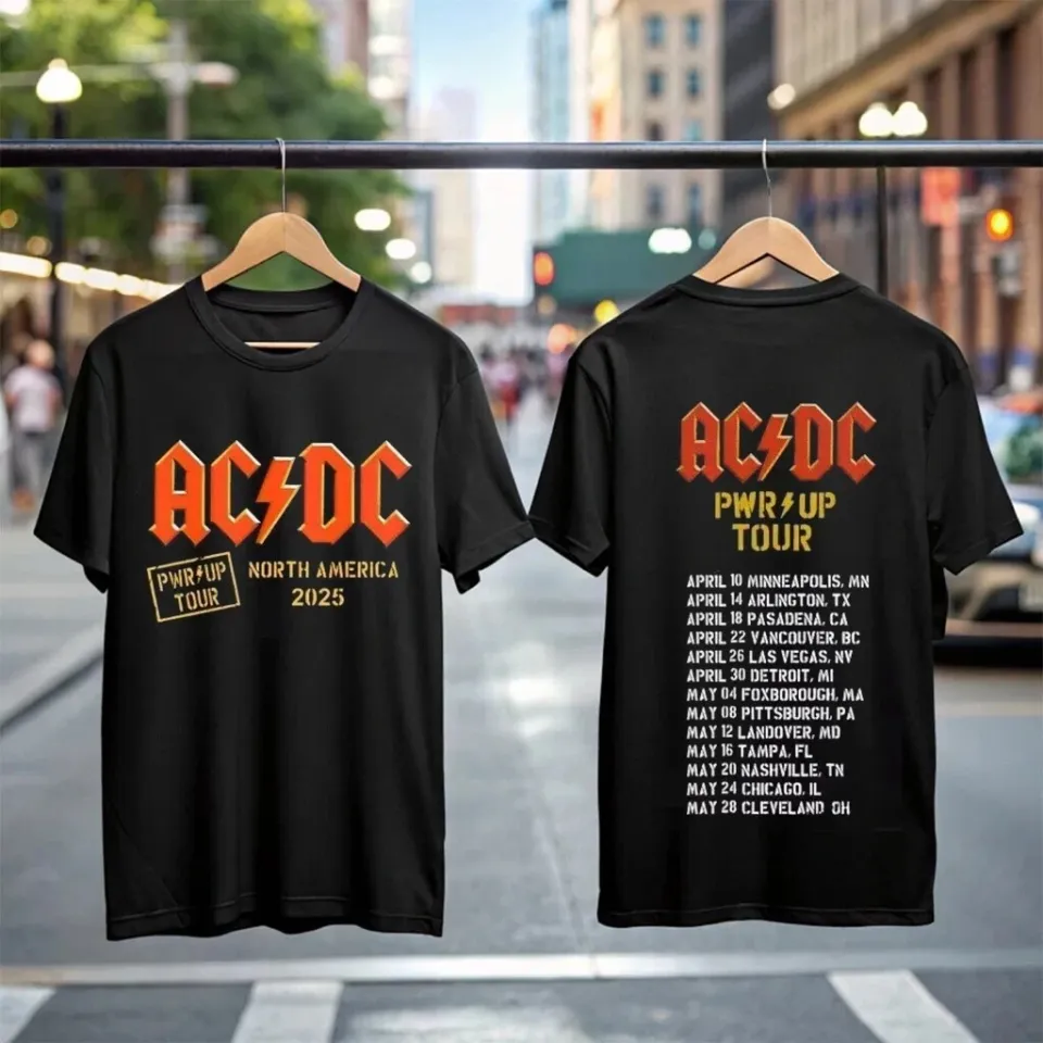 2025 Rock Tour Dates T-Shirt | Music Fan Gift Unisex Concert Tee