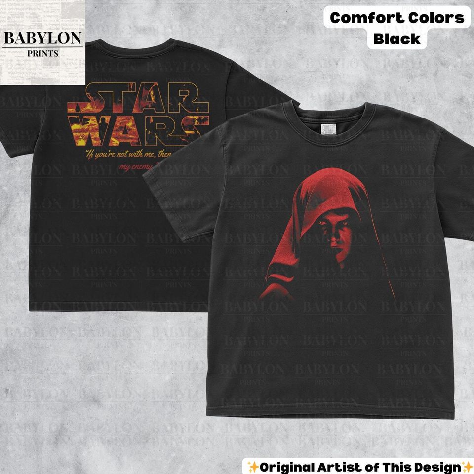 Vintage Anakin Skywalker Revenge Of The Sith T-Shirt Darth Vader Dark Side Tee Star Wars