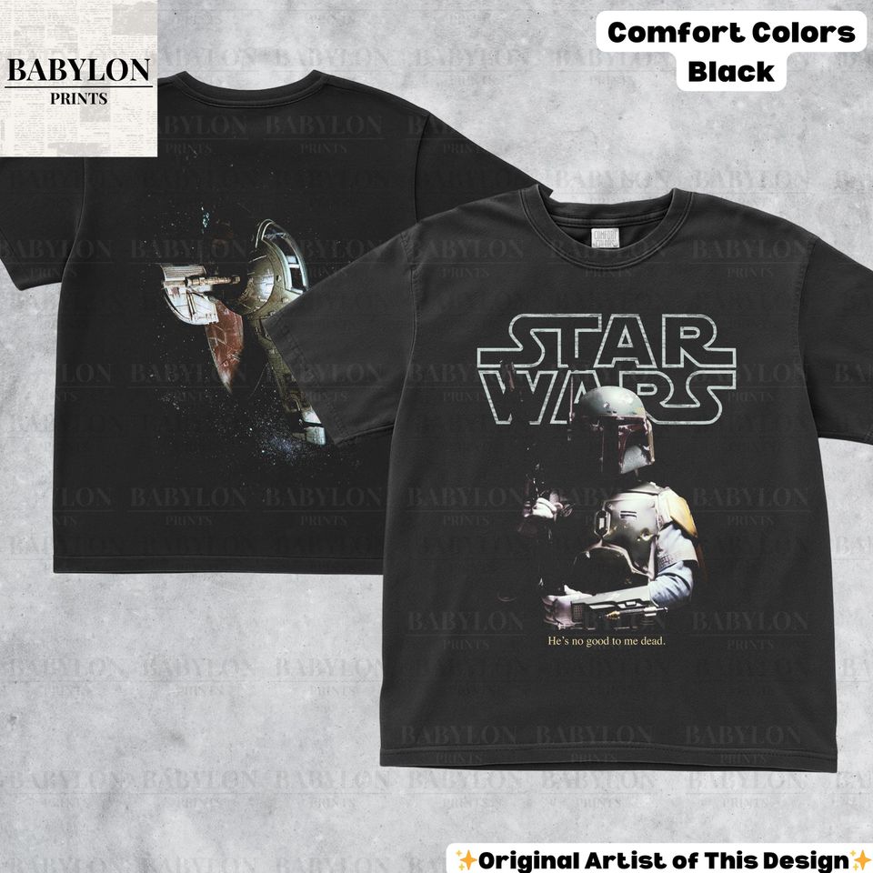 Vintage Boba Fett T-Shirt | Star Wars Empire Strikes Back Bounty Hunter Design