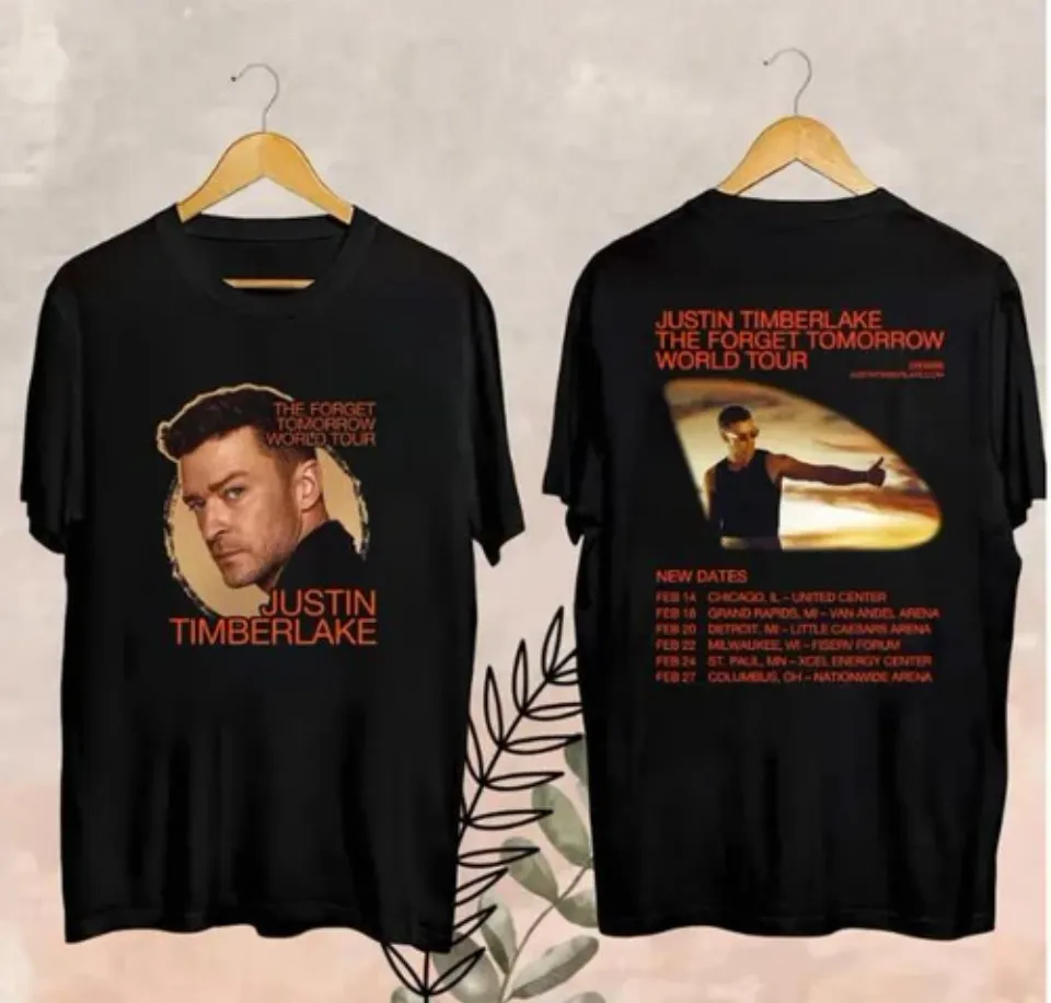 2025 Justin Timberlake The Forget Tomorrow Merch The Forget Tomorrow World Tour