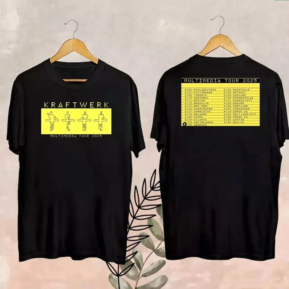 Kraftwerk Multimedia Tour 2025 Double Sided Shirt