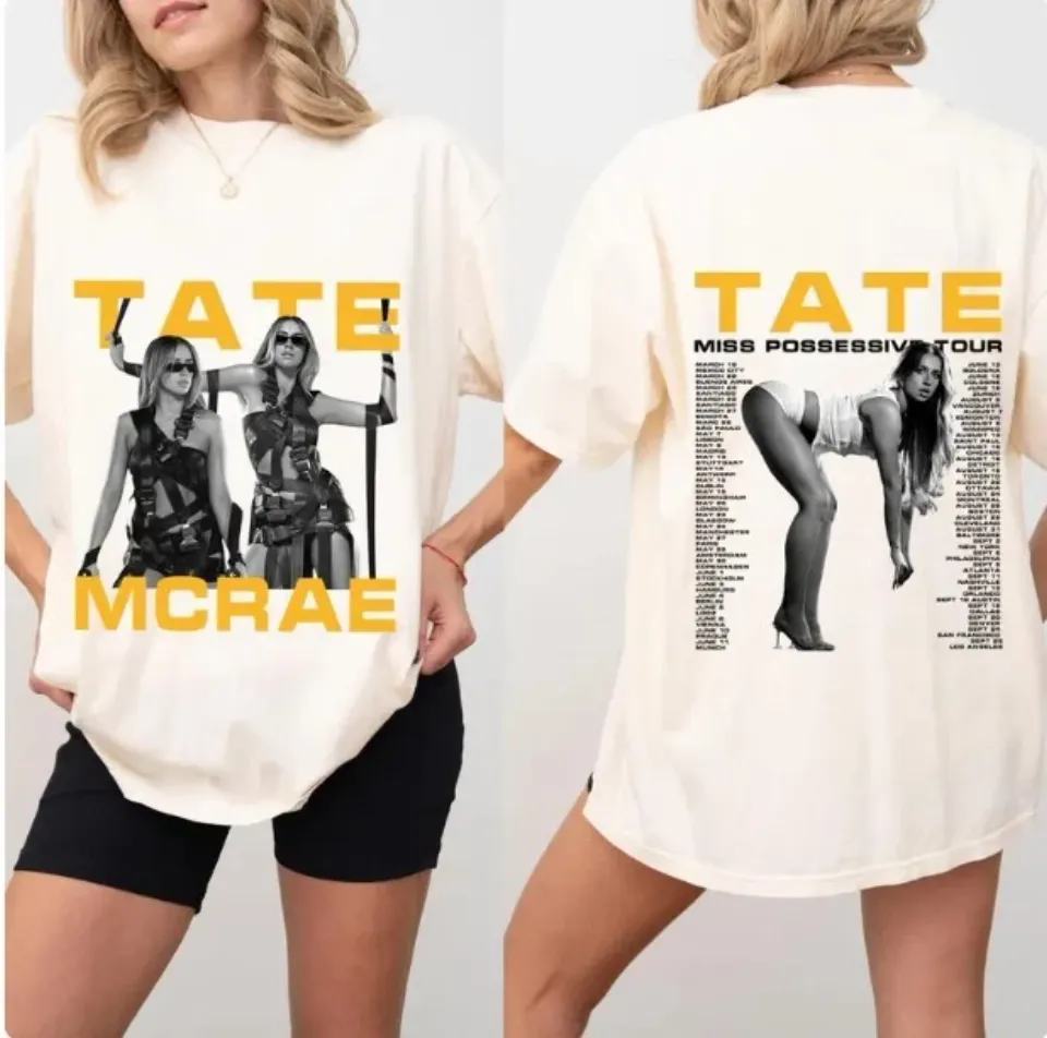 Tate Mcrae 2025 Concert Shirt, Tate Mcrae Miss Possessive Tour 2025 Shirt