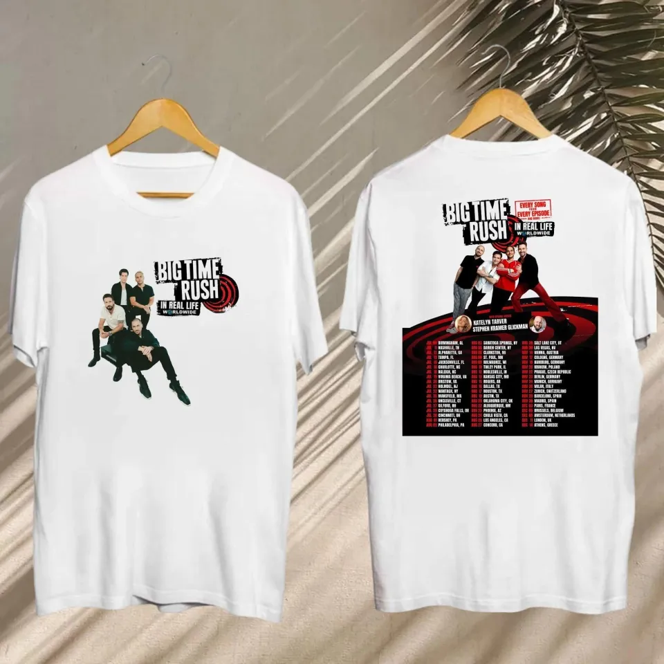 2025 Big Time Rush In Real Life Worldwide Tour Shirt Big Time Rush Graphic Shirt