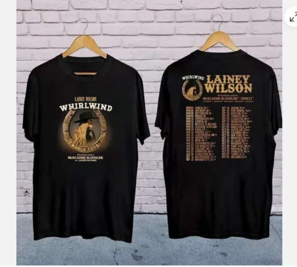 Lainey Wilson Whirlwind World Tour 2025 Shirt Lainey Wilson 2025 T-Shirt