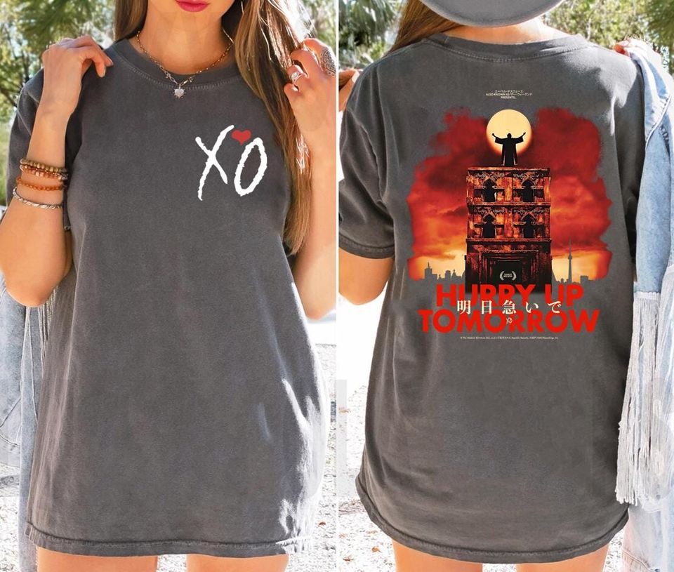 Hurry Up Tomorrow Weekends Double-Sided T-Shirt, Xo Weekends Logo Vintage Shirt, Abel Tesfaye Tee