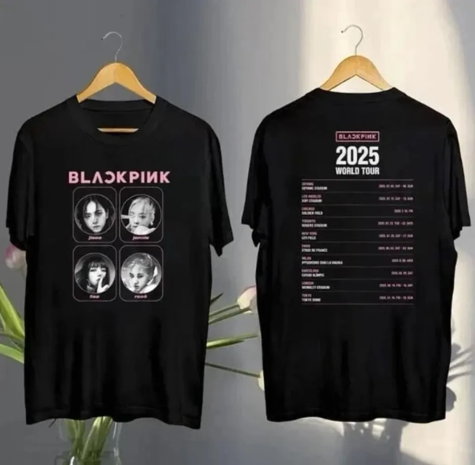Graphic Black Pink Shirt, Black Pink World Tour 2025 Shirt