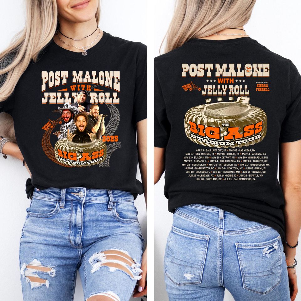 Jelly Roll Posty Comfort Tee, Jelly Roll Concert Tshirt, Post Merch, Posty Shirt, Western Graphic Tee, Country Music Tour Outfit