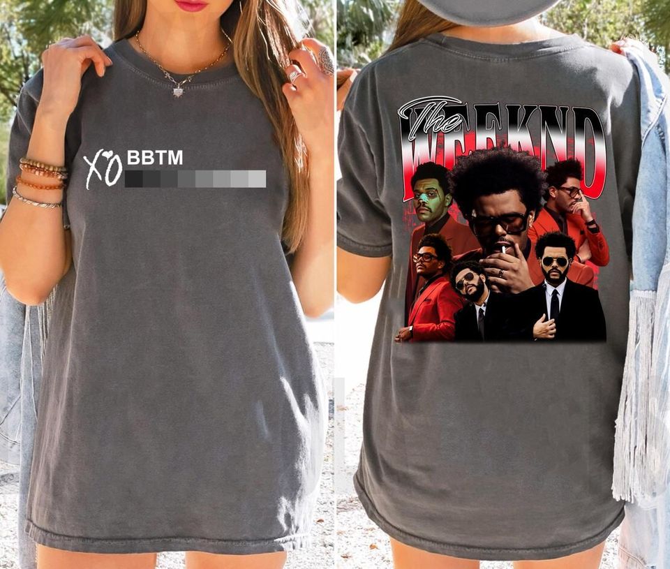 Xo Weeknds Double-Sided T-Shirt, Weeknds Logo Shirt, Weeknds Merch