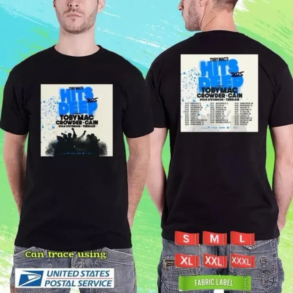 Toby Mac Hits Deep Tour 2025 Double Sided T-Shirt