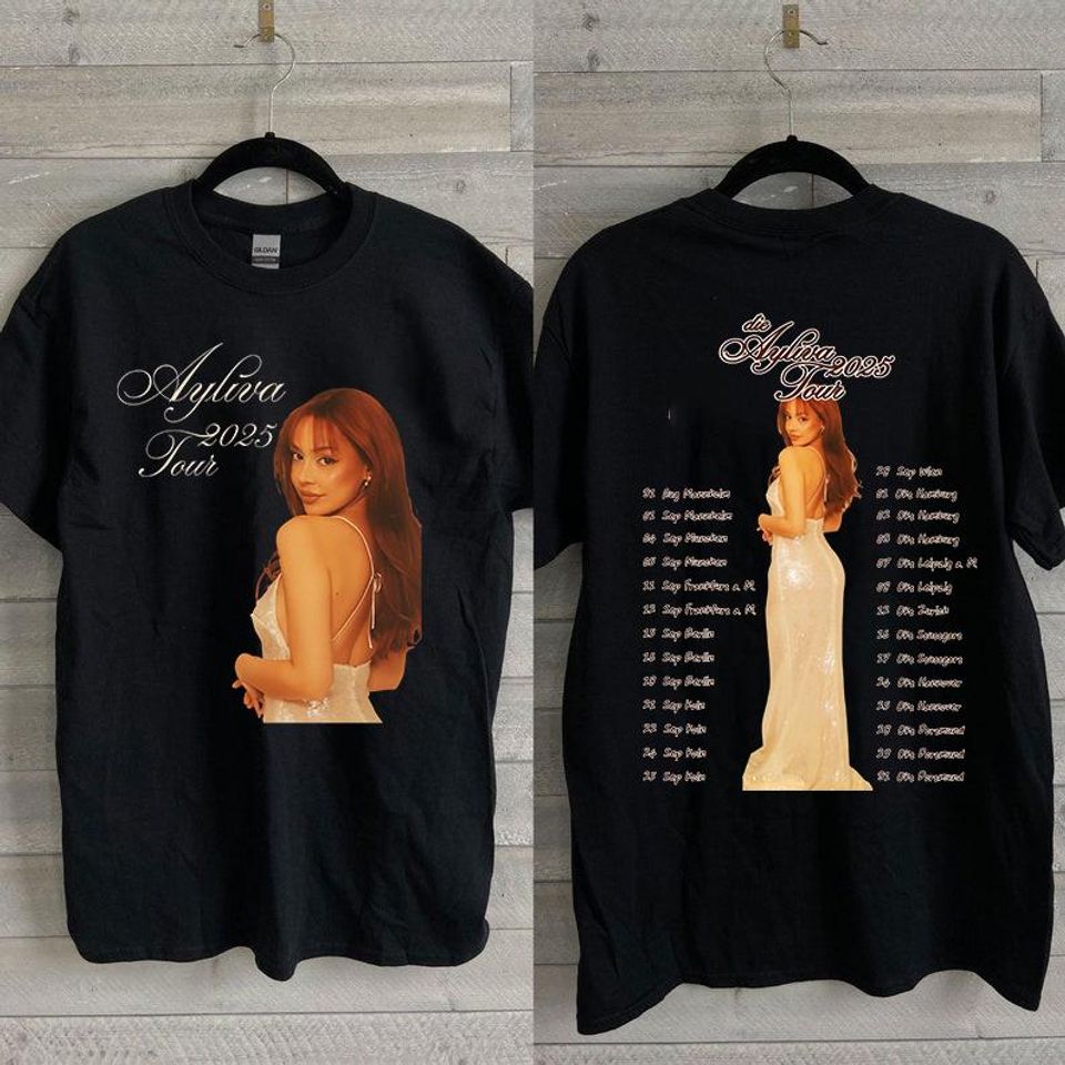 Ayliva Tour 2025 Unisex Double Sided T-Shirt For Fans