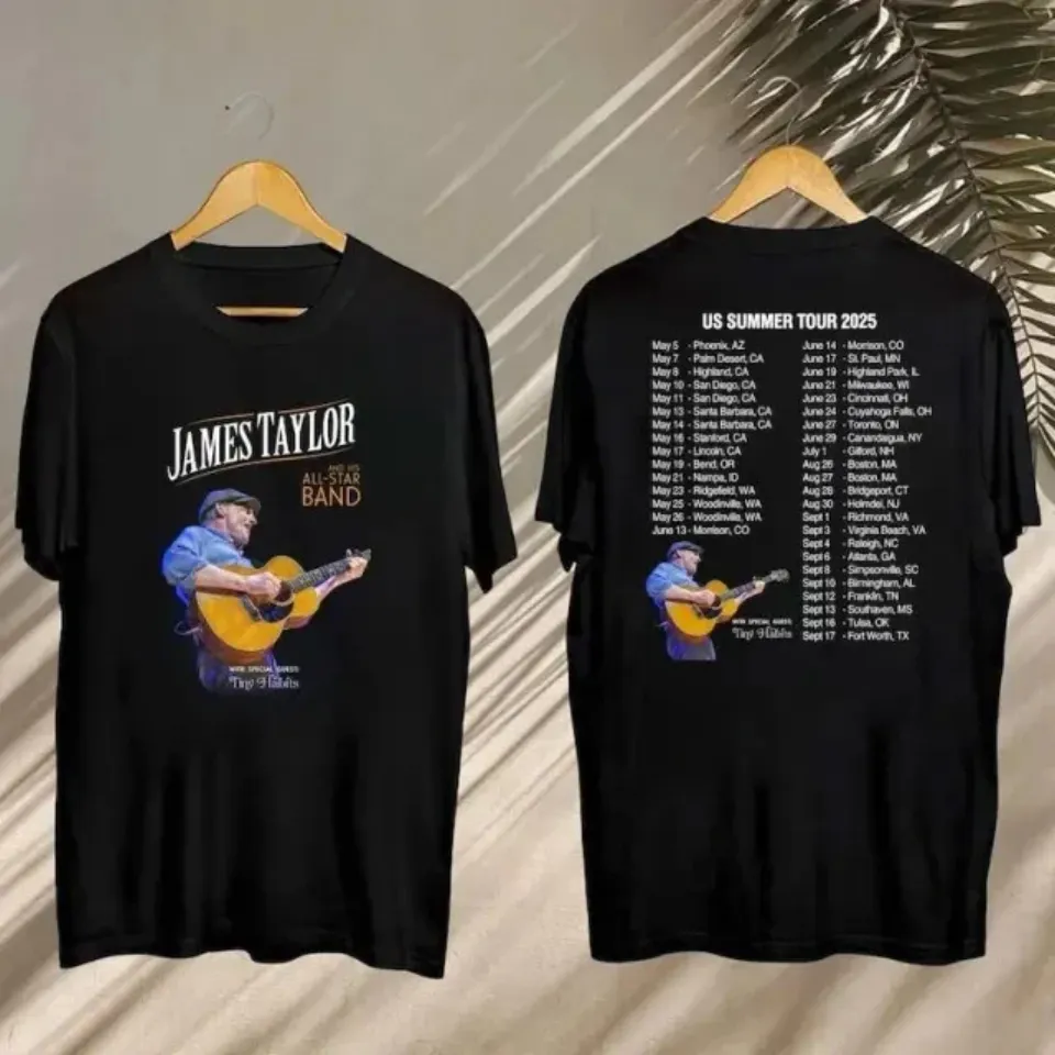James Taylor Summer Tour 2025 Shirt, James Taylor 2025 Concert, James Taylor Fan