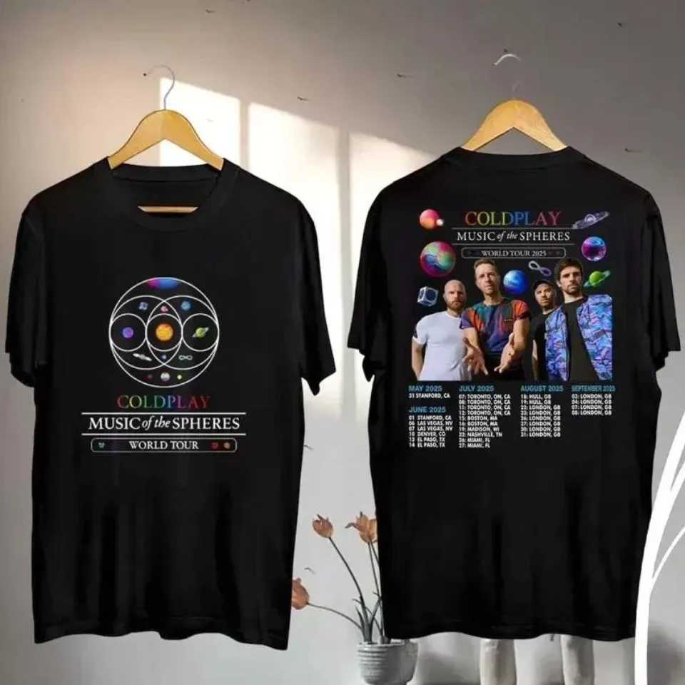 Coldplay Band 2025 Concert Tee Coldplay Music Of The Spheres Tour 2025 Shirt