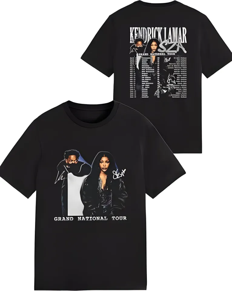Kendrick And Szas Rapper Lamar 2025 Music Tour Double Sided T-Shirt