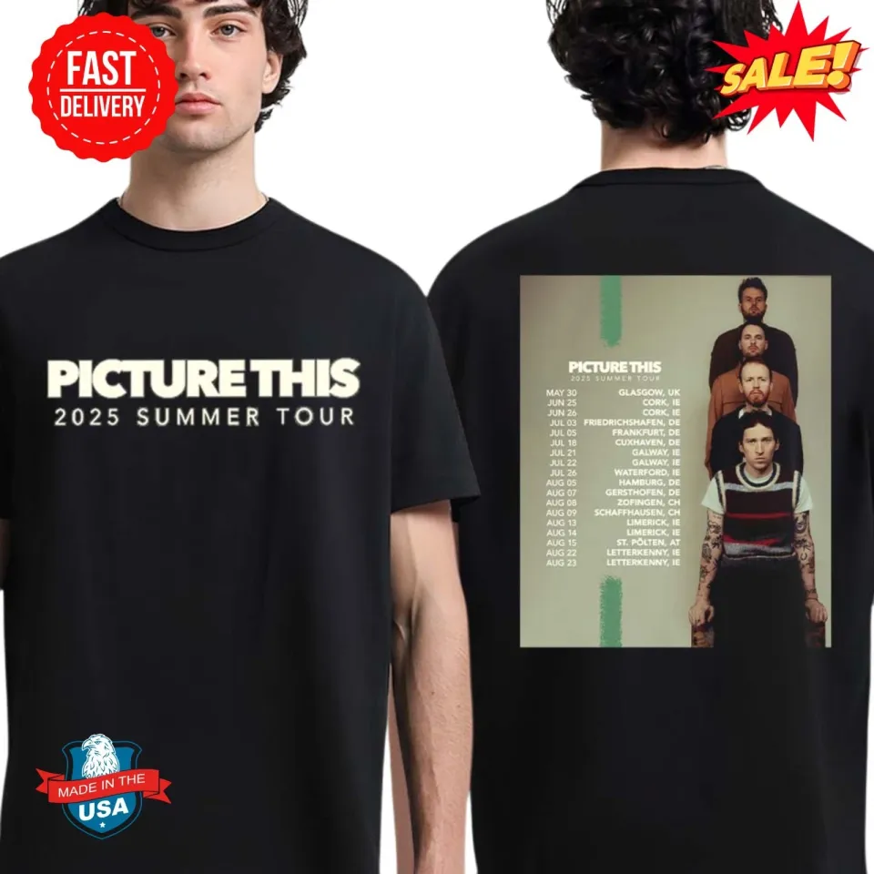 Picture This 2025 Summer Tour Uk Europe Dates Unisex Double Sided T-Shirt