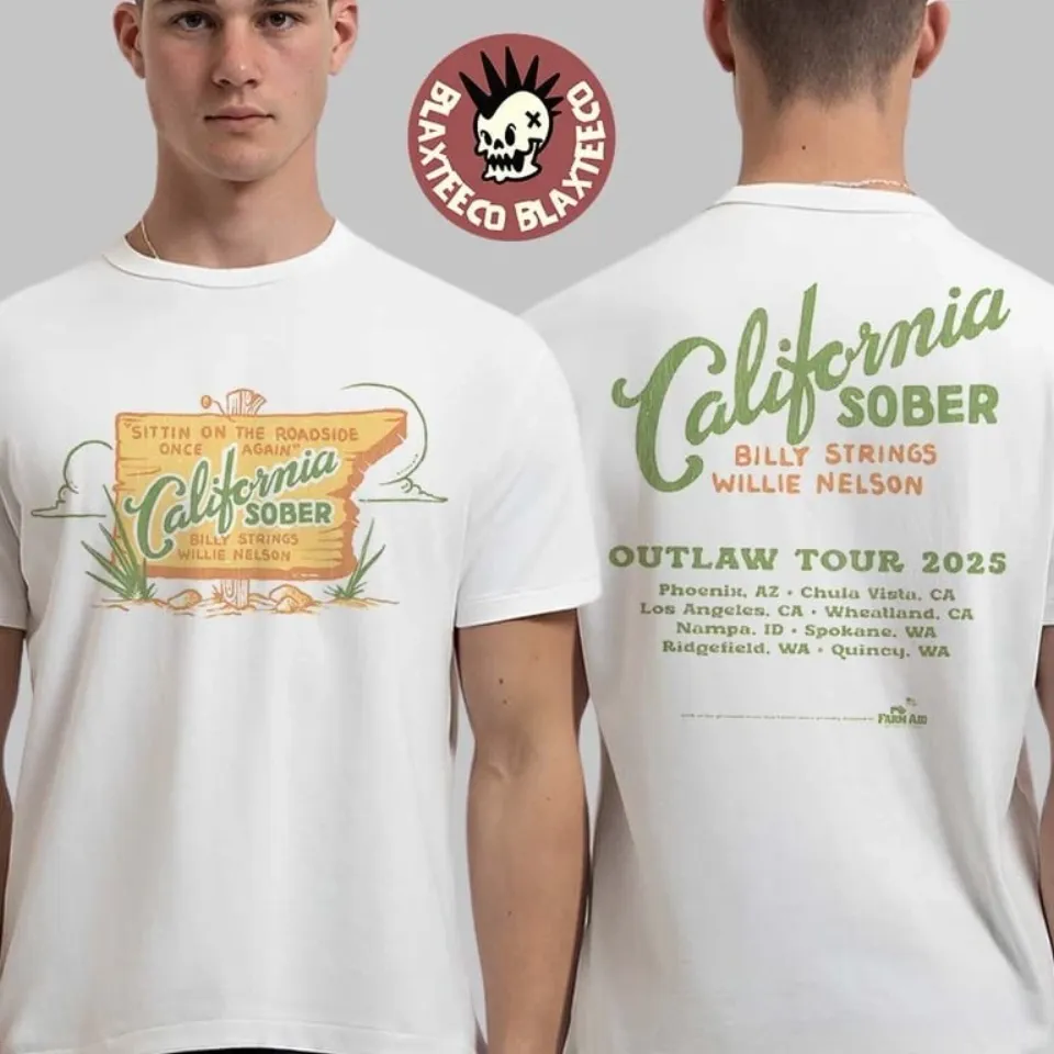Billy Strings & Nelson Outlaw Tour 2025 Double Sided T-Shirt