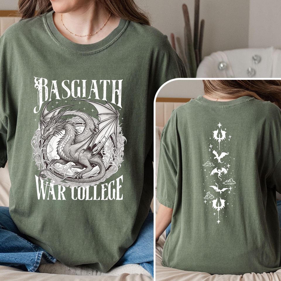 Fourth Wing Dragon Shirt, Dragon Rider Tshirt, Basgiath War College Tee, Dragon Rider Shirt, Bookish Gift For Readers, Fantasy Reader
