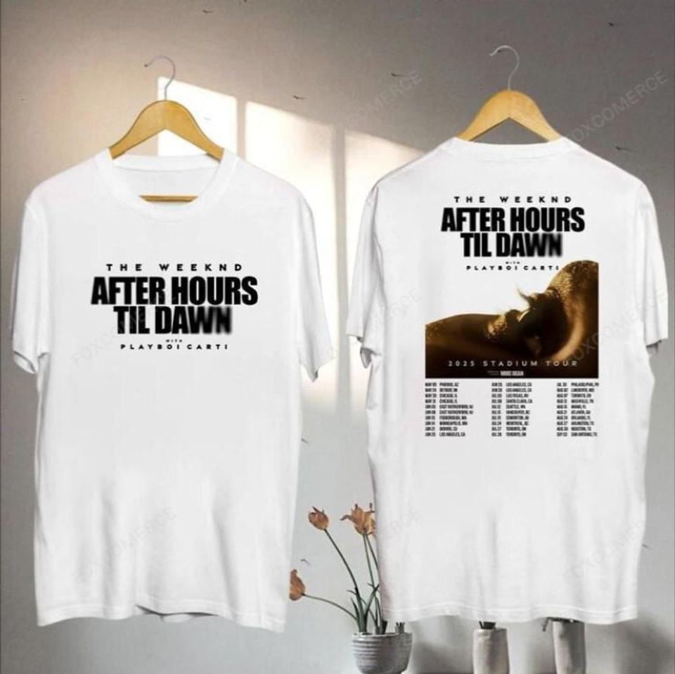 After Hours Til Dawn Tour Tee Weeknds Graphic T-Shirt