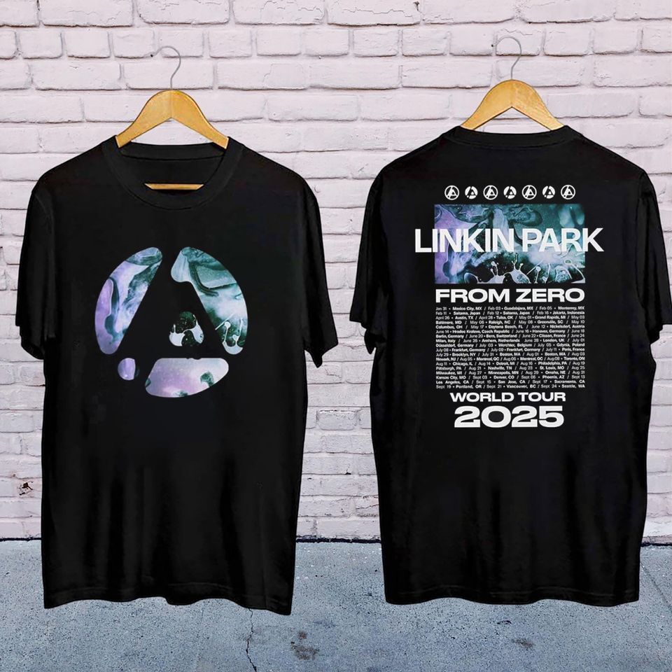 Linkin Park Graphic Shirt, 2025 Linkin Park From Zero World Tour Shirt, Linkin Park Rock Band Tee, Linkin Park Merch, Linkin Park Fan Gift