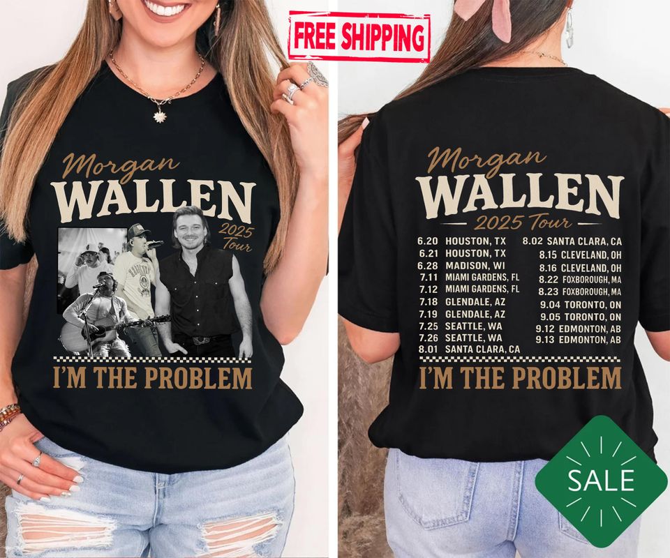 Wallen Western I'M The Problem Tour 2025 Shirt, Wallen Western 2025 Concert Fan Shirt, Mor-Gan Wallen Merch, Retro Western Country Music Tee