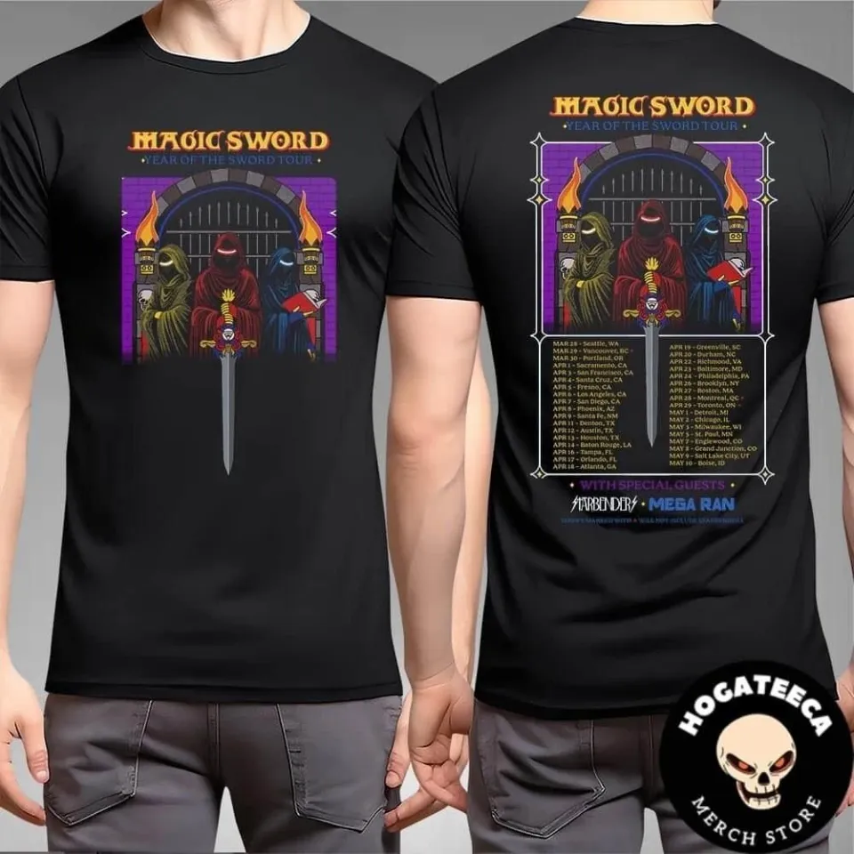 Magic Sword Year Of The Sword Tour May 2025 T-Shirt