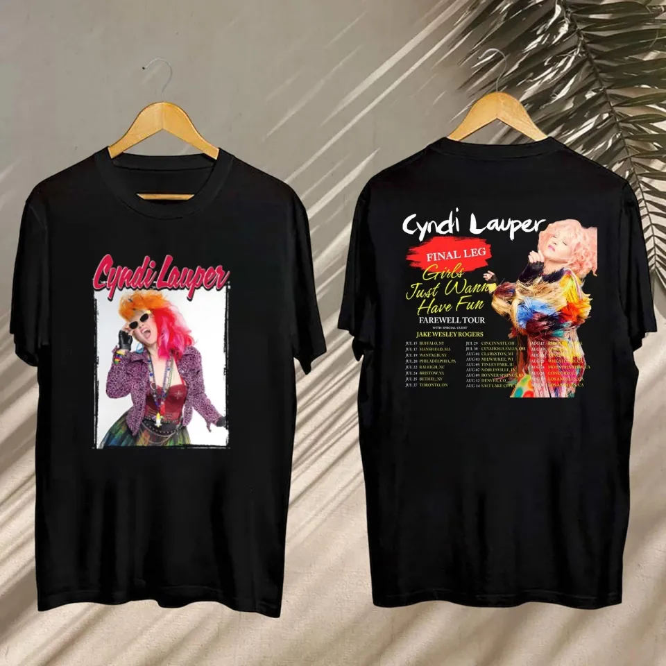 Cyndi Lauper Girl Just Wanna Have Fun Farewell Tour 2025 T-Shirt