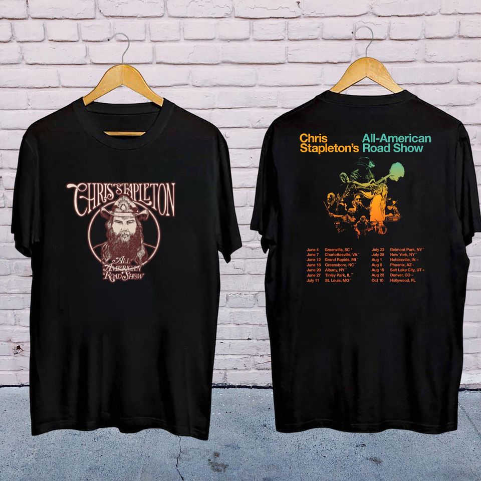 Chris Stapleton Country Music Shirt, Chris Stapleton 2025 All-American Road Tour Shirt, Chris Stapleton Fan Gifts, Chris Stapleton Merch