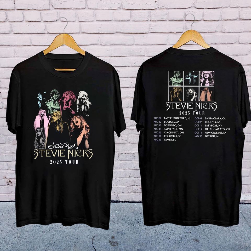Stevie Nicks Shirt, Stevie Nicks Fan Shirt, Stevie Nicks Graphic Shirt, 2025 Live In Concert Stevie Nicks T-Shirt, Stevie Nicks Tour Merch