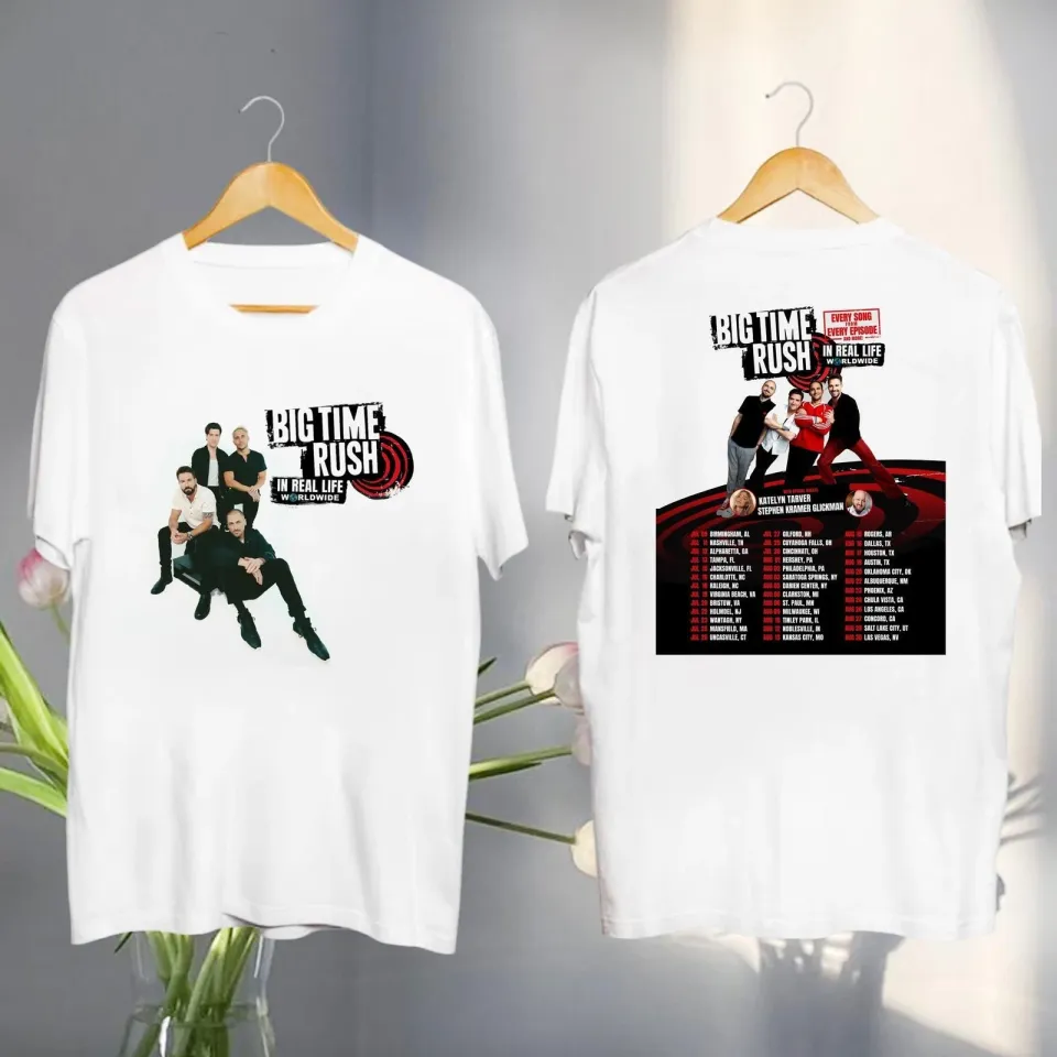 2025 Big Time Rush In Real Life Worldwide Tour Shirt Big Time Rush Graphic Shirt