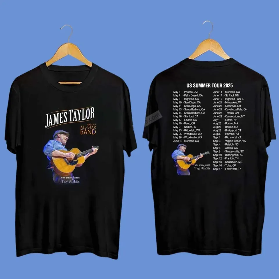James Taylor Summer Tour 2025 Shirt Gift For Fans