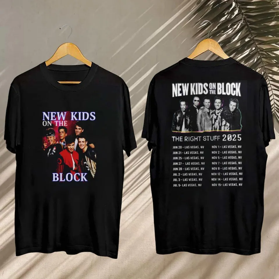 Nkot Block Band 2025 Concert Nk On The Block The Right Stuff Tshirt Nkot Block Fan