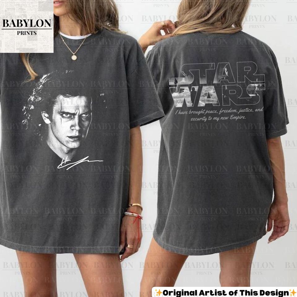 Vintage Anakin Revenge Of The Sith Shirt Anakin Skywalker Shirt Darth Vader Tee Kenobi T-Shirt Retro Star Wars Movie Revenge Of The Sith Tee