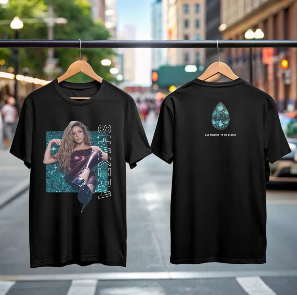 Shakira Las Mujeres Ya No Lloran World Tour 2025 Double Sided T-Shirt For Fans