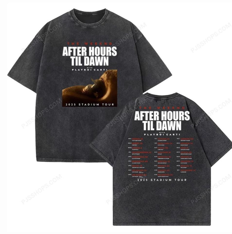 Weekends After Hours Til Dawn Tour 2025 Vintage T-Shirt