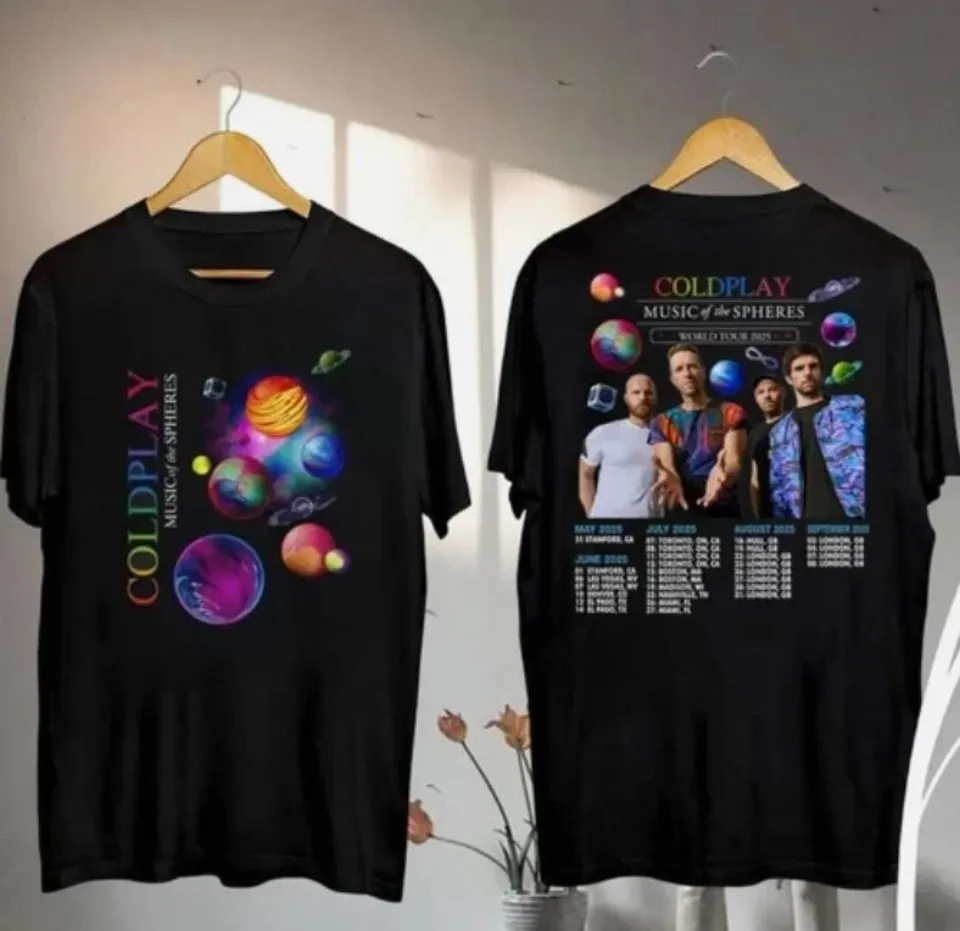 Coldplay Music Of The Spheres Tour 2025 Shirt Coldplay Band Concert Shirt