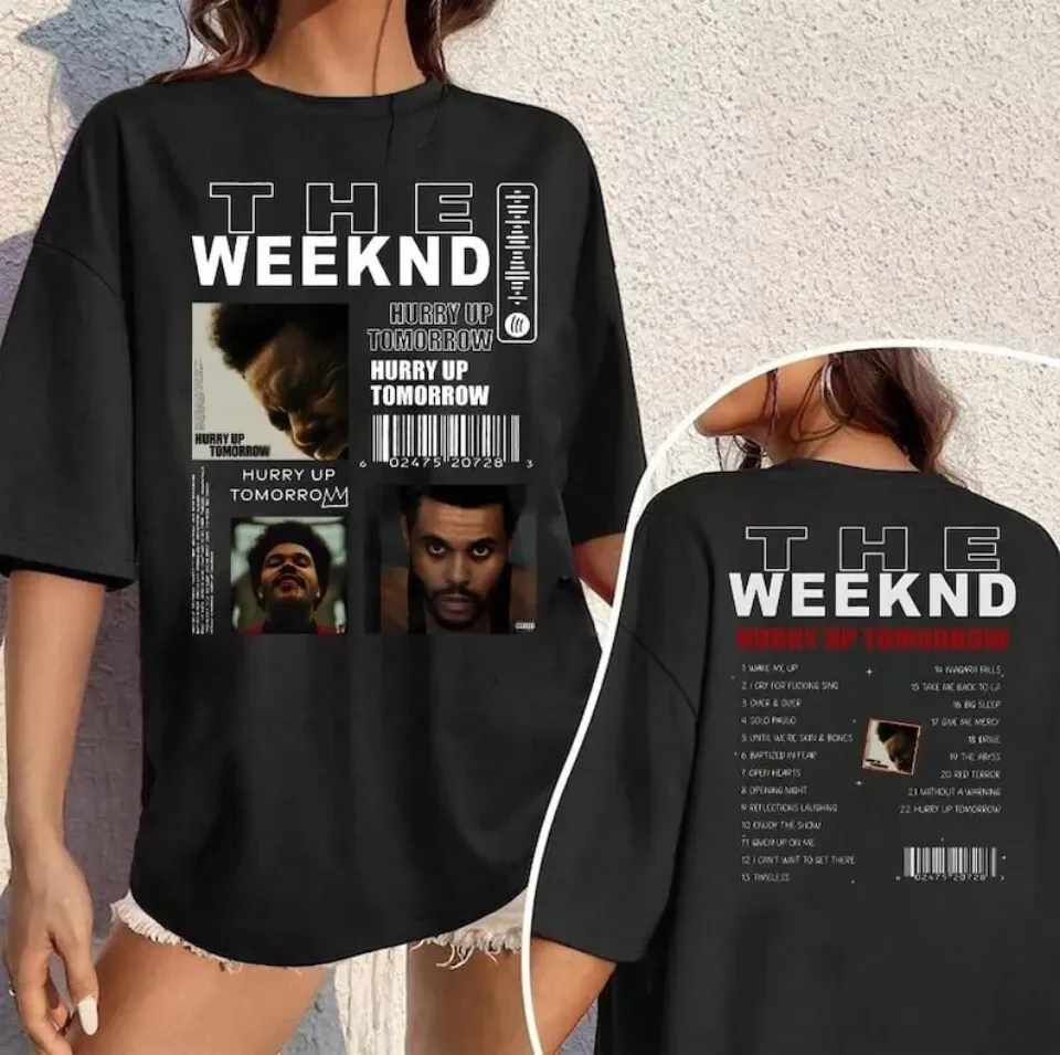 Hurry Up Tomorrow Weekend Album T-Shirt 2025 For Fans Xo