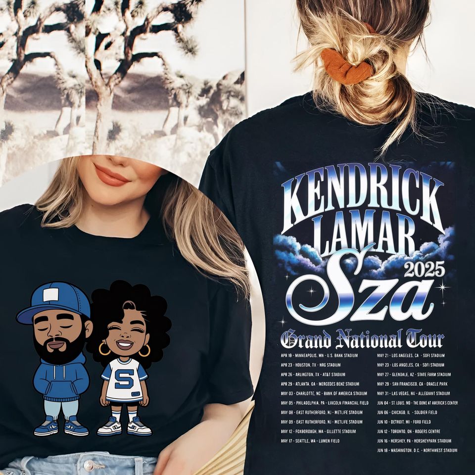 Sza Kendrick Lamar 2025 Tour Shirt - Grand National Tour Merch