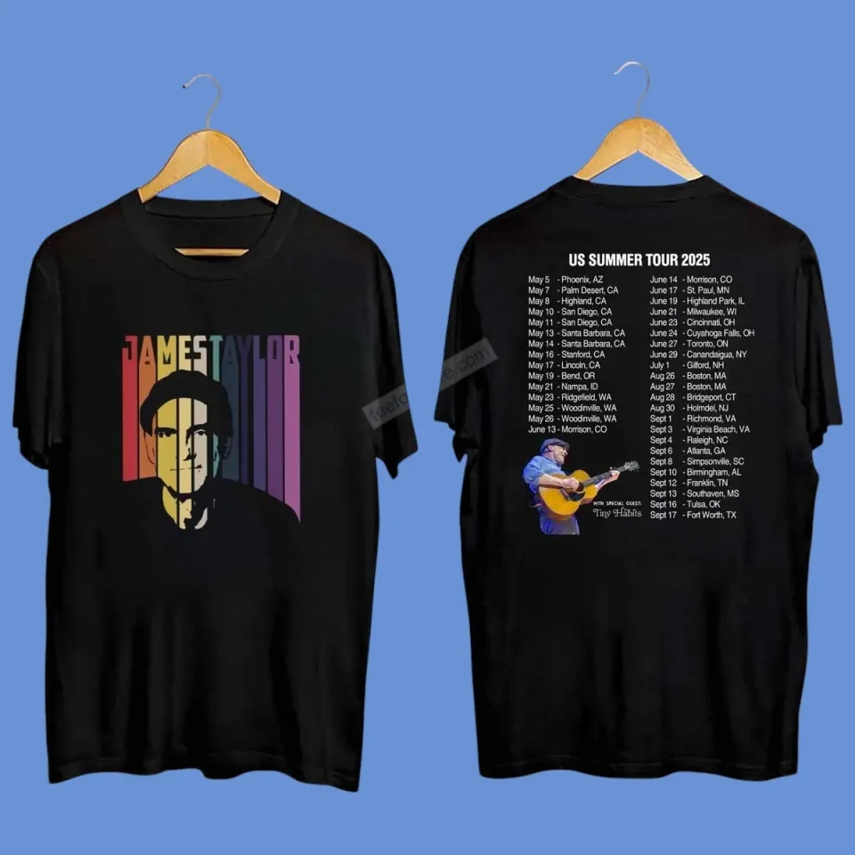 2-Sided James Taylor Summer Tour 2025 T-Shirt