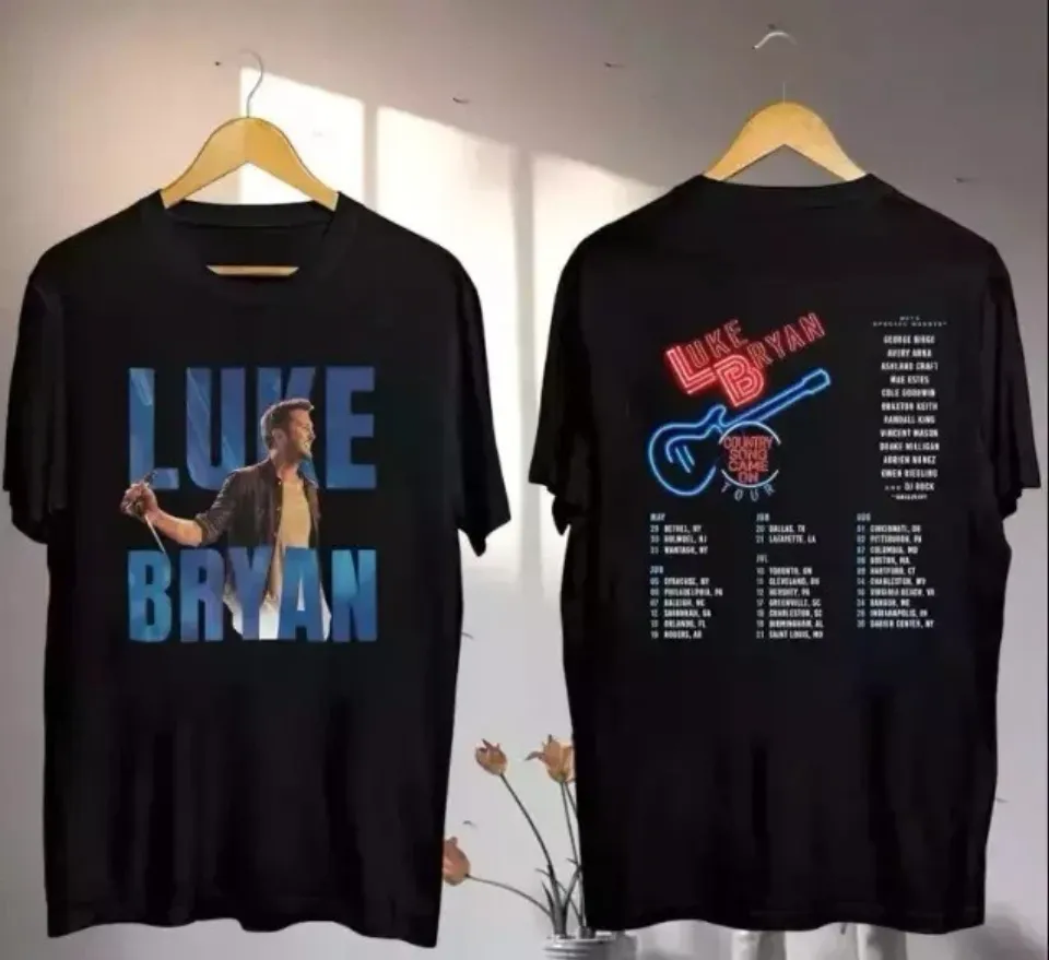 Luke Bryan 2025 Tour-Double Side Shirt Gift Men Wome