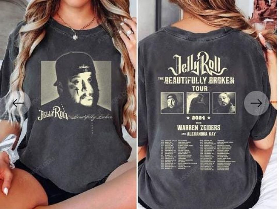 Retro Jelly Roll Double Sided T-Shirt, Jelly Roll Tour 2025
